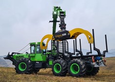 Argano forestale a doppio tamburo montato su EQUUS 175N 6WDC 