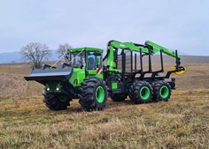 EQUUS 175N 6WDC con assale posteriore BOGIE per elevata trazione su terreni forestali 