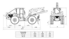 EQUUS 175N UH con disegno tecnico, dimensioni e caratteristiche principali 